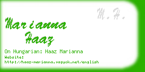 marianna haaz business card